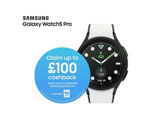Samsung galaxy watch 5 Pro Golf - £309 (With Code) +£3.95 Delivery (Plus possible £100 Cashback) @ JD Williams