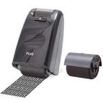 Plus Japan Guard-Your-ID Camouflage Self Inking Roller Stamp & Refill Pack - Black