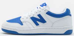New Balance 480 Trainers in white and blue with code