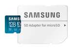 128GB - Samsung EVO Select microSDXC UHS-I U3 130MB/s FHD & 4K Memory Card inc. SD-Adapter £10.49 @ Amazon