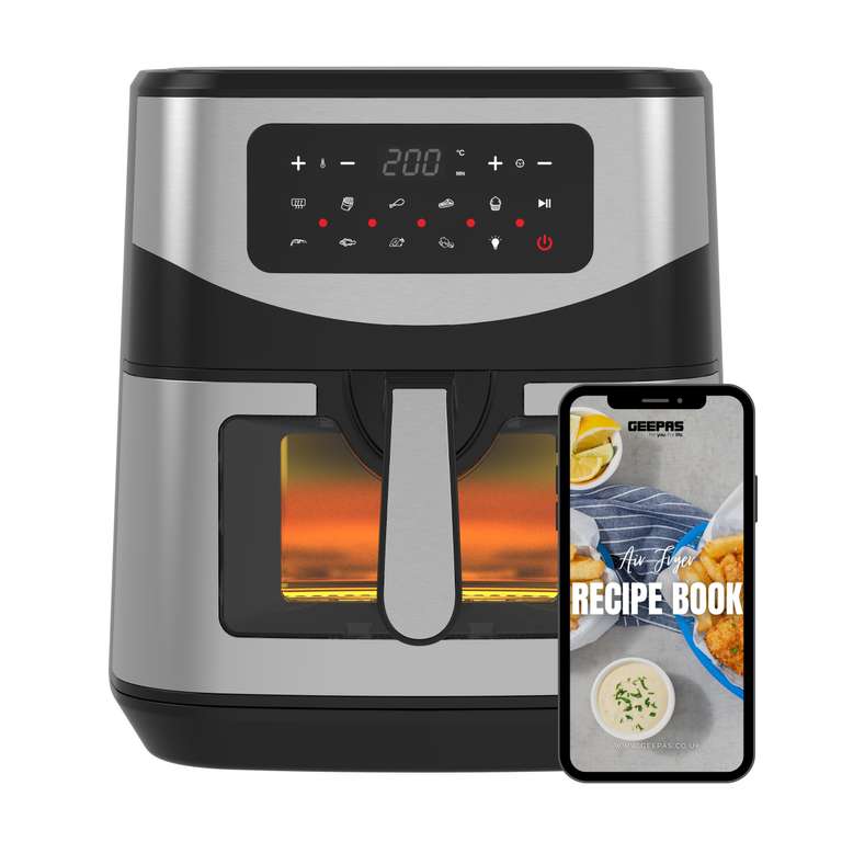 9.2L Digital Rapid VORTEX Air Fryer + Recipe E-Book - £67.17 With Code + Free Next Day Delivery @ Geepas
