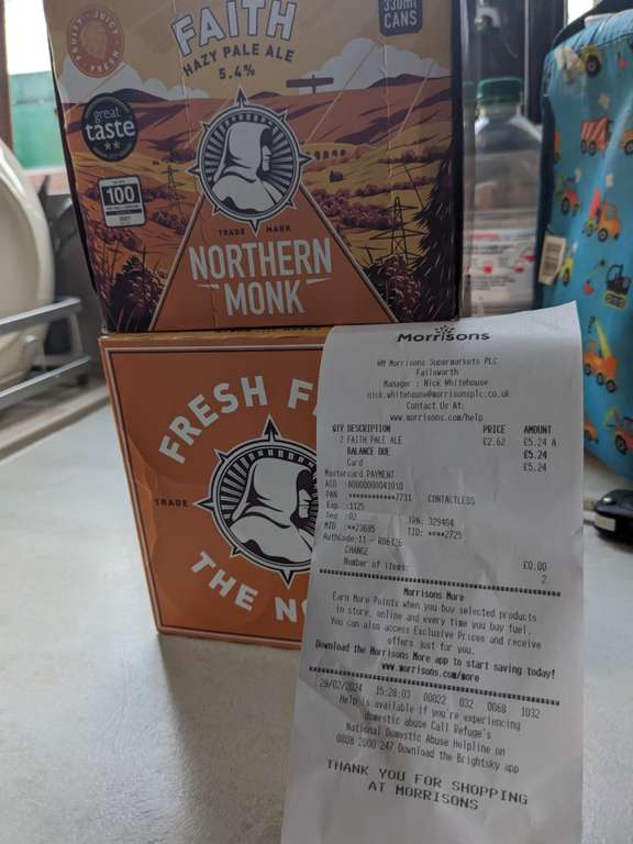 Northern Monk Faith Hazy Pale 440ml 4 Pack - Failsworth