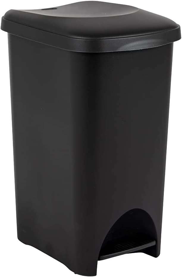 Recycled Light Grey Addis Eco Made from 100% Plastic Family Kitchen Pedal Bin 40 Litre 519000ADF 