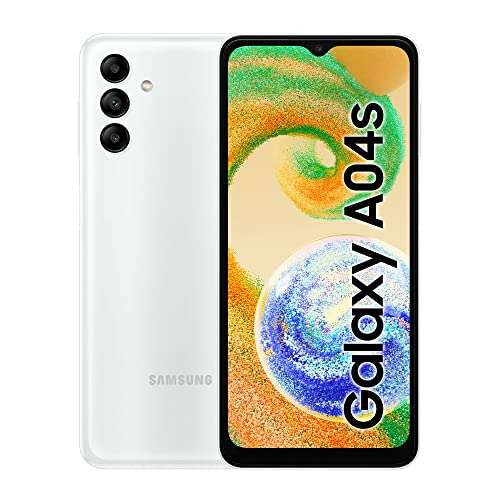 Samsung Galaxy A04s 6.5-inch Android Smartphone, Awesome White 3 Year Warranty (UK Version) - £99 @ Amazon