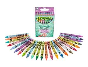 CRAYOLA Colours of Kindness Crayons - Assorted Colours (Pack of 24) | Colours That Represent Good Feelings | Ideal for Kids Aged 3+