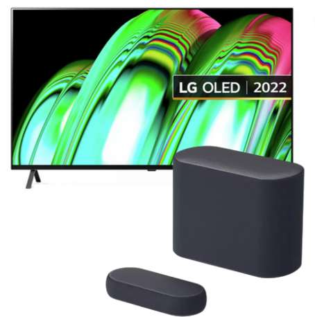 LG 48 Inch OLED48A26LA Smart 4K UHD HDR OLED Freeview TV + LG QP5 320W 3.1.2Ch Soundbar With Wireless Sub (click and collect)