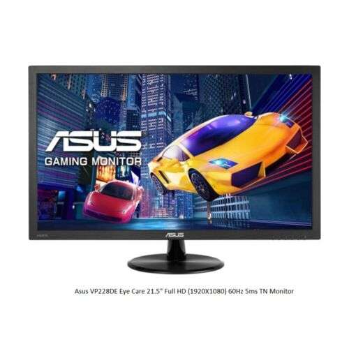 ASUS VP228DE Eye Care 22-inch FHD LED Monitor VGA/D-SUB, Ratio 16:9, Anti Glare - w/Code, Sold By Laptop Outlet Direct