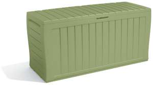 Keter Marvel+ 270L Outdoor Garden Storage Box - Sage + Free Click and Collect