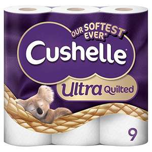 Cushelle Ultra Quilted 9 White Toilet Rolls