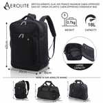 Aerolite cabin under seat backpack 40x30x15 - Sold By Packed Direct FBA