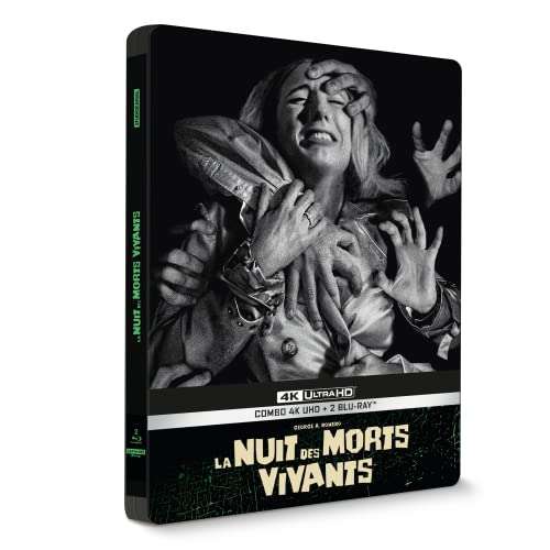 Night of the Living Dead 4K Steelbook 4K + Blu Ray (French Version with English Audio)