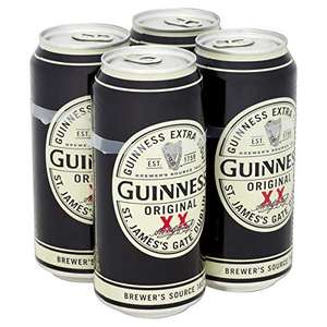 Guinness Extra Stout 440ml cans x4