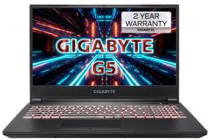 Gigabyte G5 Intel Core i5 16GB 512GB SSD RTX 3060 15.6" FHD 144Hz Win10 Home Gaming Laptop - £799.98 @ eBuyer