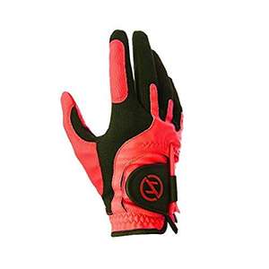 Zero Friction Men's Performance Right Hand Synthetic Golf Glove, One Size, Red