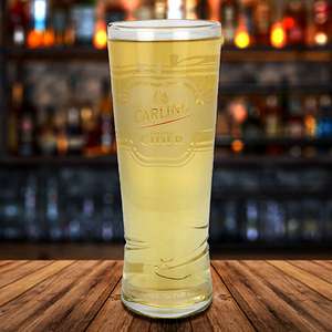4 x Official Carling British Cider Toughened Beer Drinking Glasses £4.99 + £3.95 delivery @ DiscountDragon