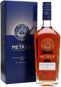 Metaxa 12 Stars 12 year old Greek spirit Gift Set 40% ABV 70cl £26 (Possibly £23.40 with S&S) @ Amazon