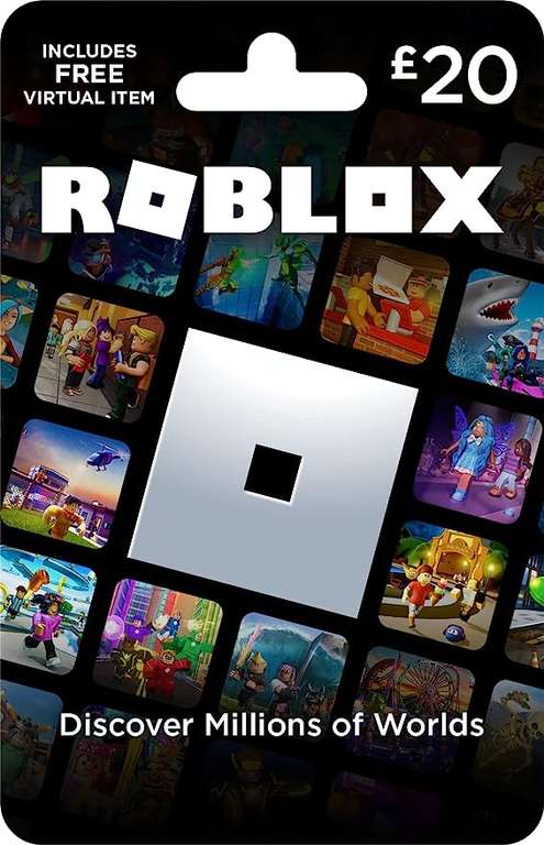Roblox Physical Gift Card 20% off (£16 for £20 Card) @ Amazon
