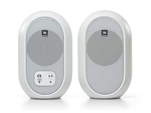 JBL 1 Series 104 Compact Powered Desktop Reference Monitors Bluetooth Version - White (Pair) £139 @ Amazon