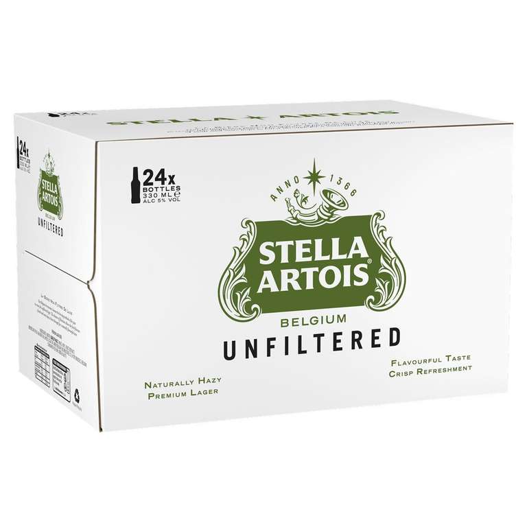 Stella Artois Unfiltered, 24 x 330ml - £13.18 Mmebers Only @ Costco