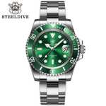 Steeldive SD1953 Ceramic Bezel 41mm 30ATM (300 m) Water Resistant NH35 Automatic Mens Dive Watch W/Code Sold by STEELDIVE Store