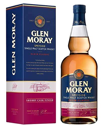 Glen Moray Sherry Cask Finish single malt Scotch whisky 70cl 40% ABV