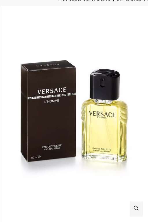 Versace L'Homme Eau De Toilette 100ml - £21 + Free Delivery @ Debenhams