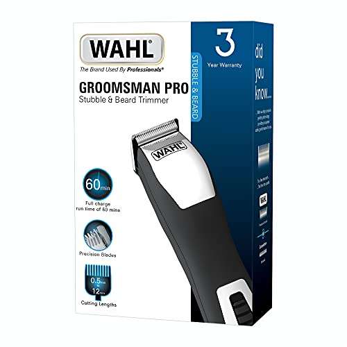 Wahl Groomsman 8 in 1 Multigroomer Face and Body Trimming, Beard Trimmer, Stubble Trimmer,