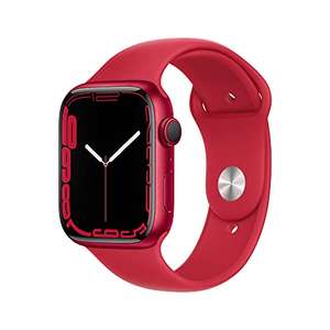Apple Watch Series 7 (GPS, 45mm) - Red Aluminium Case with Red Sport Band - Regular - £399 @ Amazon