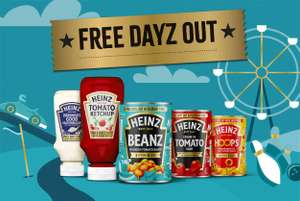 Free Day Out With Purchase Of Promtional Products £1 to £4 via Heinz Dayz Out