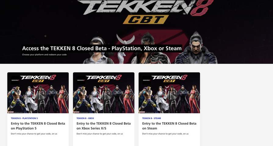Tekken 8 Beta Key PC Steam CBT Closed Beta Test - Fast delivery