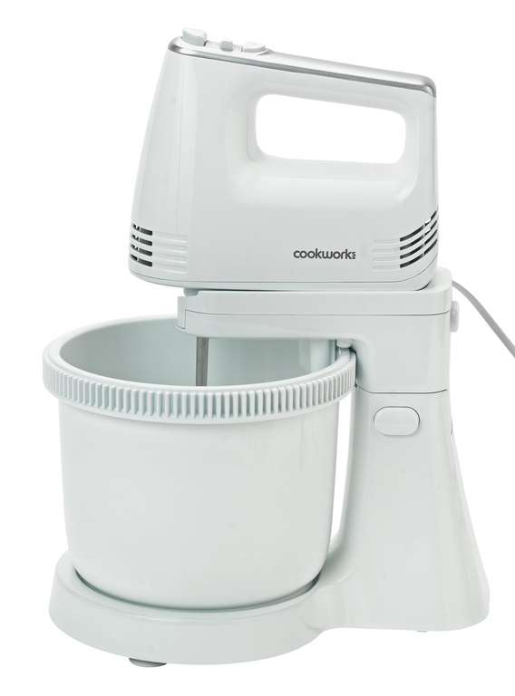 Cookworks Hand and Stand Mixer - White - free C&C