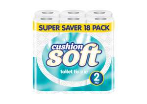 Cushion Soft 2ply Toilet rolls 18 pack (Wolverhampton)