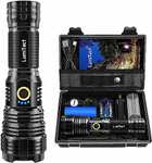 Lumitact Torches LED Super Bright, Rechargeable LED Torch 10000 Lumens XHP70.2 @ Lumitact / FBA
