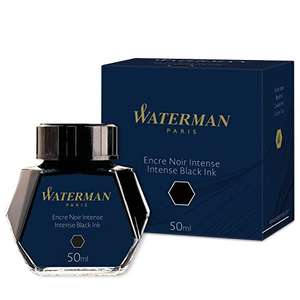 Waterman Fountain Pen Ink | Intense Black | 50ml Bottle £4.95 @ Amazon