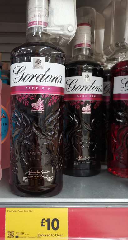 Gordon's sloe gin 70cl 26% instore at Erith