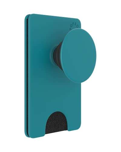 PopSockets PopWallet+ with Integrated Swappable PopTop for Smartphones and Tablets - Sea Green