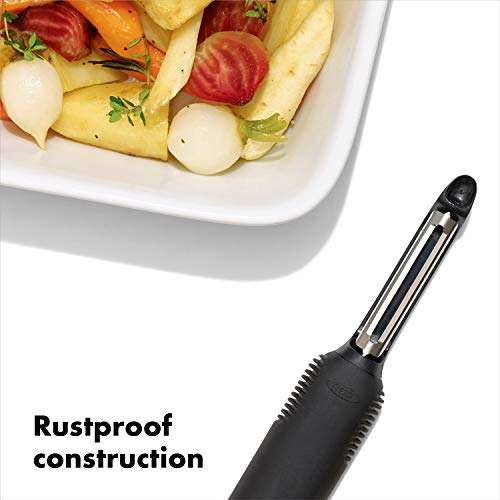 OXO Good Grips 3-Piece Everyday Kitchen Tool and Utensil Set, Swivel Peeler, Can Opener, Whisk [Amazon Exclusive]