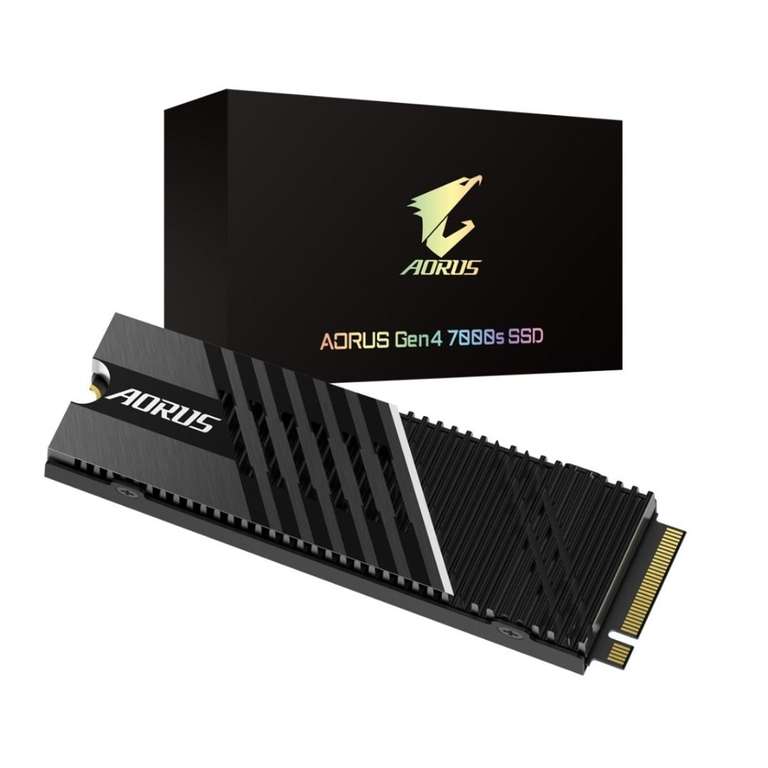 1TB - Gigabyte AORUS Gen 4 NVMe SSD with Heatsink - 7000MB/s, 3D TLC, 1GB Dram Cache (PS5 Compatible) - £92.84 with code @ TechNextDay