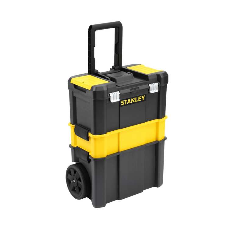 STANLEY Essential Rolling Workshop Toolbox, 3-in1 Stackable Units, Portable Tool Solution Prime Day