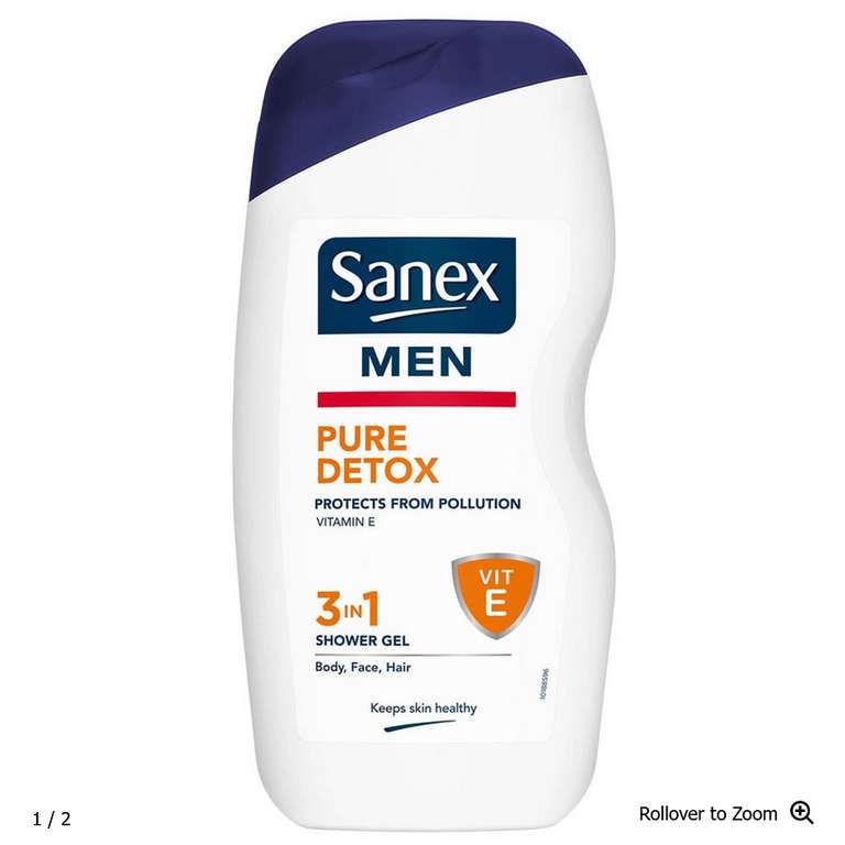 Sanex Men Detox Shower Gel 500ml - £1.10 + Free Click & Collect @ Wilko