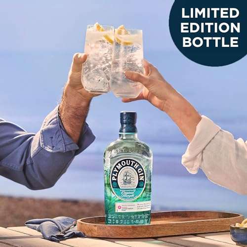 Plymouth Original Botanical Dry Gin | Ocean Limited Edition Bottle | 41.2% ABV | 70cl | Smooth Dry Gin