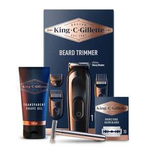 King C. GILLETTE Beard Trimmer and Double Edge Safety Razor Styling Kit Free Delivery if sign up to newsletter.