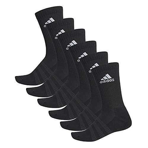 adidas Men's Cush Crw 6pp Socks, Various Sizes (6 Per Pack) - £12 @ Amazon