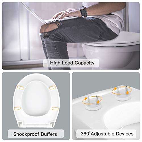 Pipishell Soft Close Toilet Seat with Quick Release for Easy Clean, Simple Top Fixing - £20.99 @ Lifecare supplies / Amazon