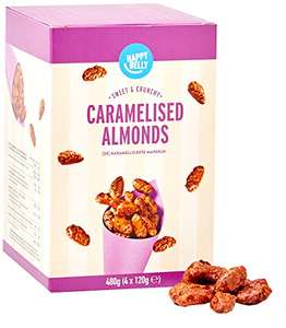 Amazon Brand - Happy Belly Caramelised Almonds, 480g x 3 £6.98 (£6.01 Subscribe & Save) Poss 20%vocuher@ Amazon