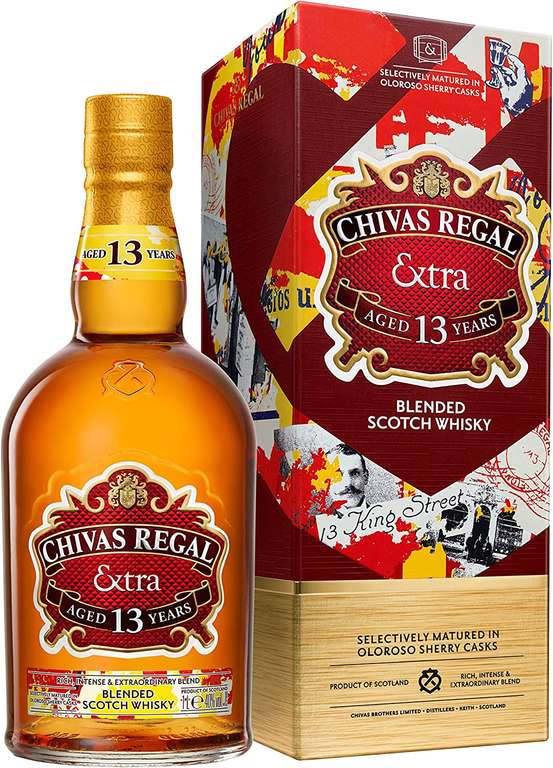 Chivas Regal Extra 13 Year Old Oloroso Cask Blended Scotch Whisky with Gift Box 40% ABV 70cl £23.80 @ Amazon
