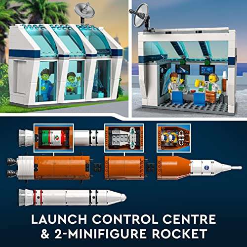 LEGO 60351 City Rocket Launch Centre Outer Space Toy for Children