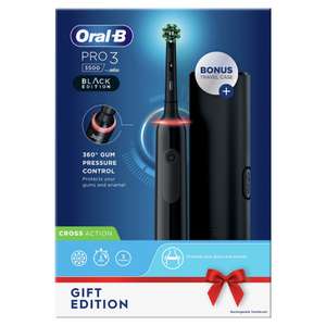 Oral-B Pro 3 3500 cross action black electric toothbrush & travel case £38.95 Free Collection @ Lloyds Pharmacy