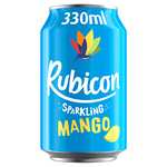 Rubicon Sparkling Fizzy Drink with Real Fruit Juice 330 ml Multipack Cans, Mango, 24 Pack £8.50 / £7.65 Subscribe & Save @ Amazon