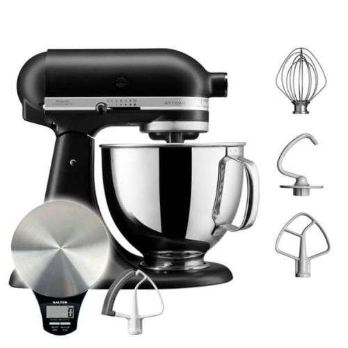 KitchenAid Artisan Mixer 125 Matte Black with Free Gifts £314.10 with code @ Harts of Stur